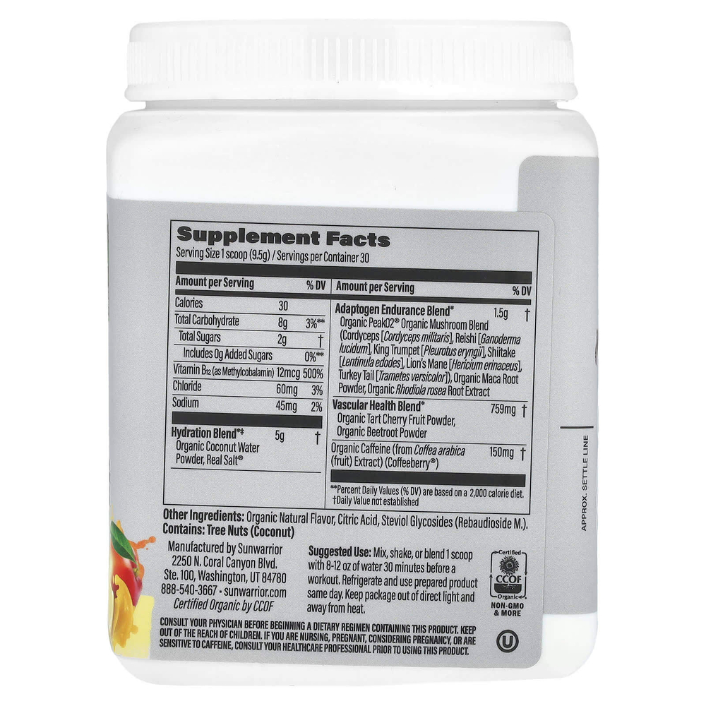 Sunwarrior, Sport, активная энергия, перед тренировками, манго и лимонад, 285 г (10 унций)