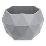 Кашпо для цветов пластиковое 0,17л d-9.5см «Топаз» Серый жемчуг