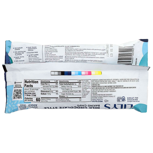 Lily's Sweets, Чипсы для выпечки, молочный шоколад, 35% какао, 255 г (9 унций)