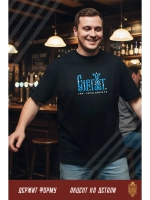 Футболка с вышивкой черная Сургут - газ