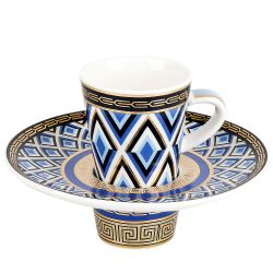 Набор кофейный 12пр. "Golden Blue" (6 персон) v=90мл. (фарфор) (подарочная упаковка)