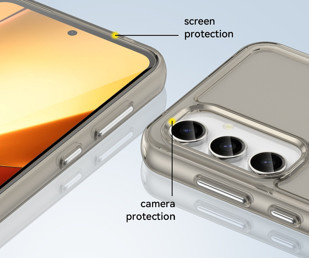Мягкий чехол полностью тонированный для Samsung Galaxy S23 FE 5G, увеличенные защитные свойства, мягкий отклик кнопок