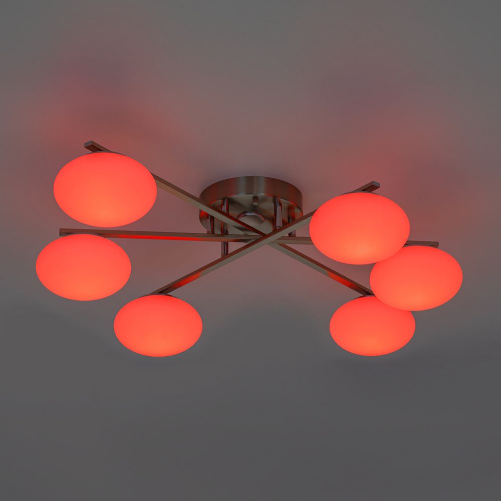 Citilux ATMAN SMART CL226A161 RGB LED Умная люстра Матовый Хром