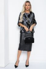 Джемпер Дэрби (черный/штрихи) Б12448-10 LT Collection