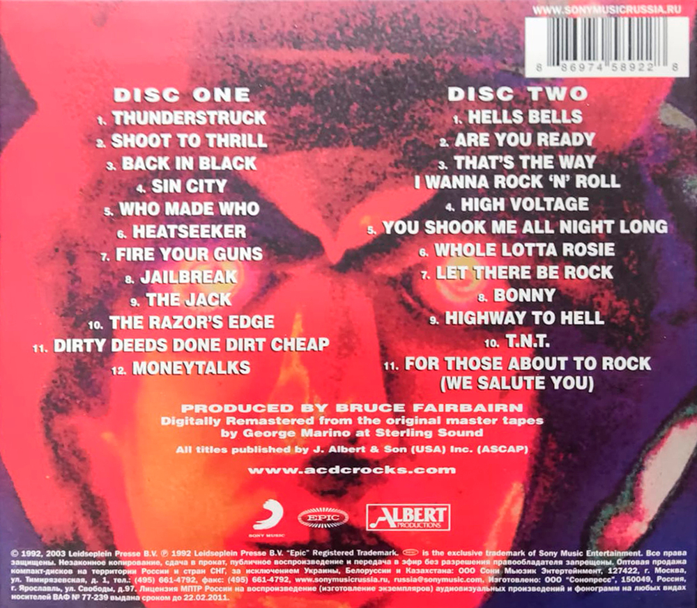 AC/DC / Live (RU)(2CD)