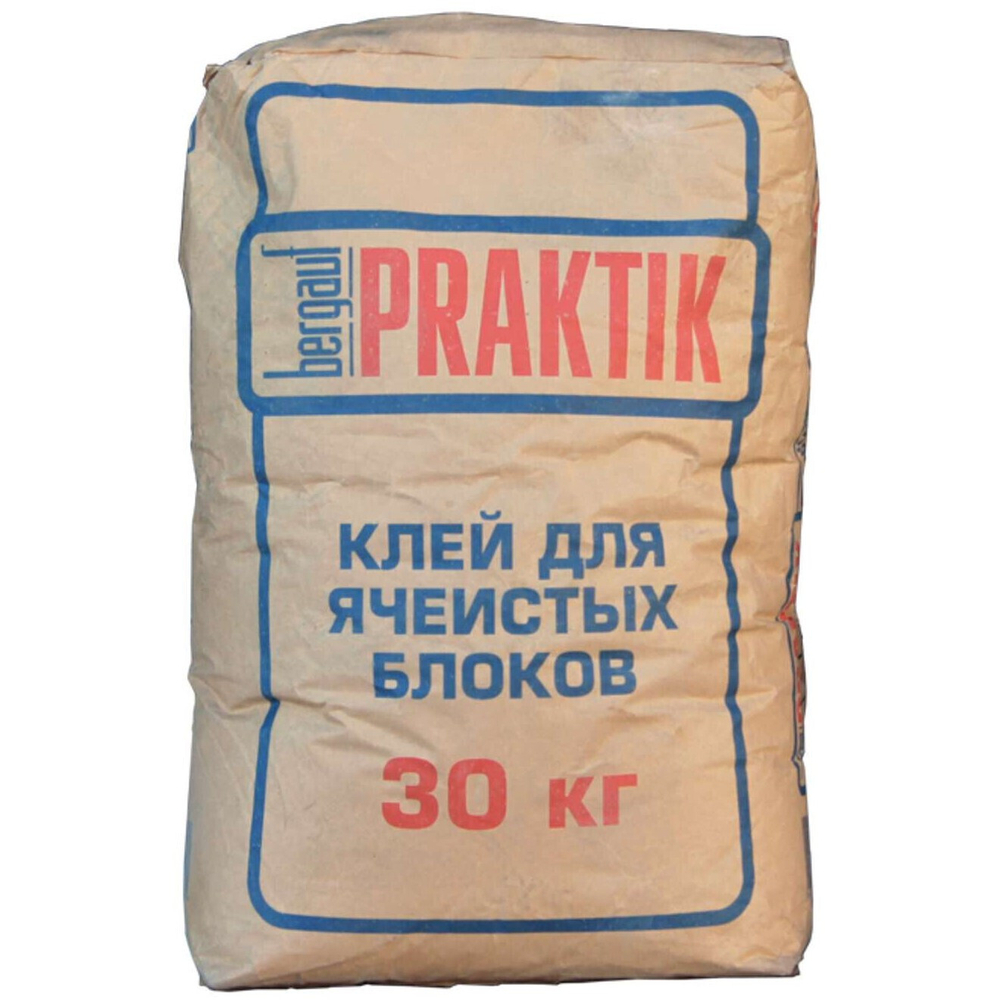 Клей для ячеистых блоков Bergauf Praktik Winter 30 кг