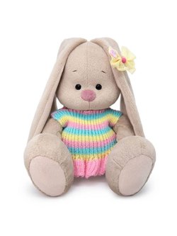 Мягкая игрушка Зайка Ми в вязаном платье 18см