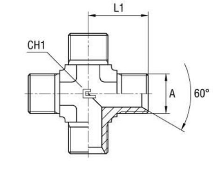 Соединение PX BSP 1/4" CAST