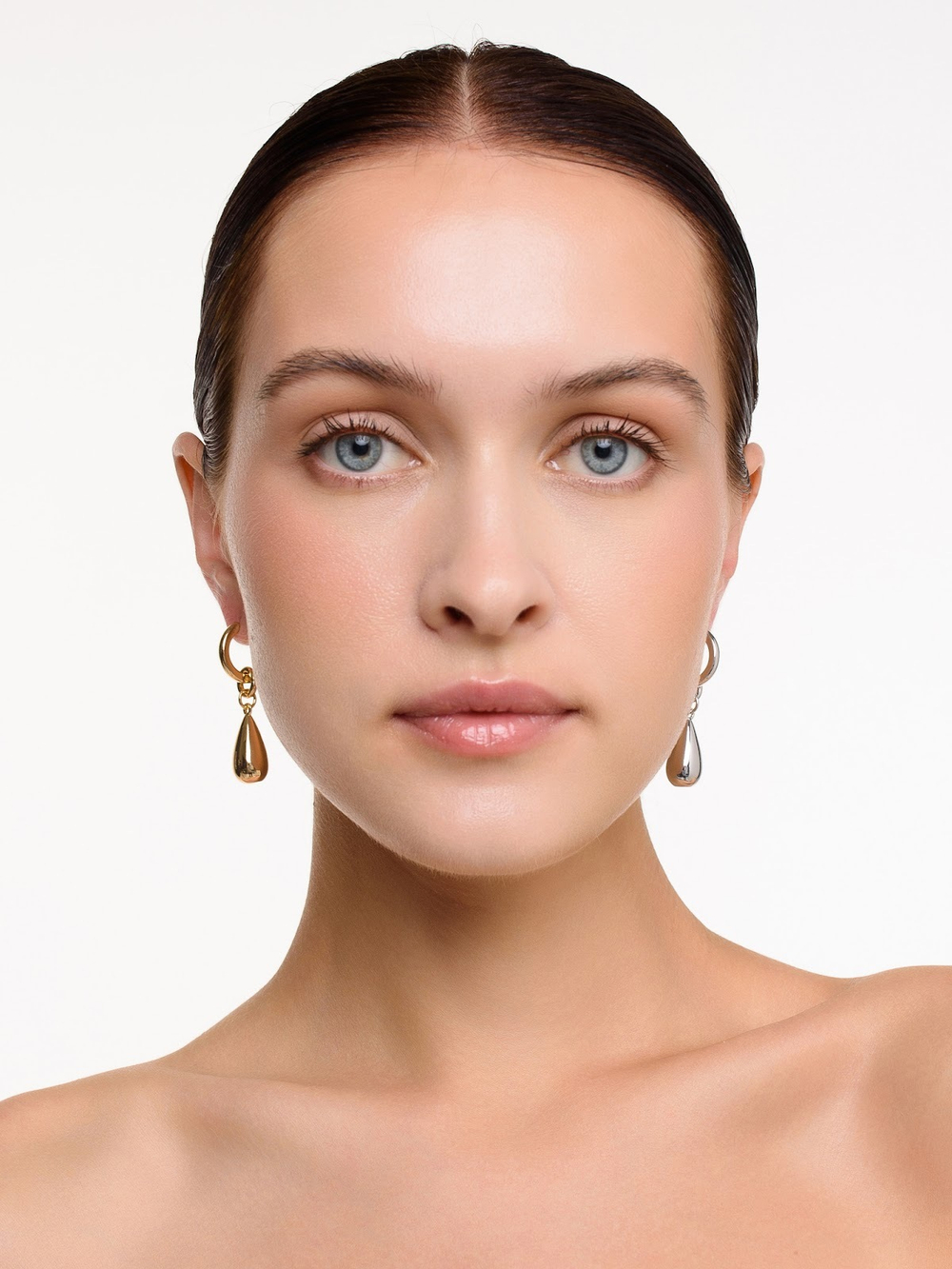 Серьги "Brutal Drops" Bicolor