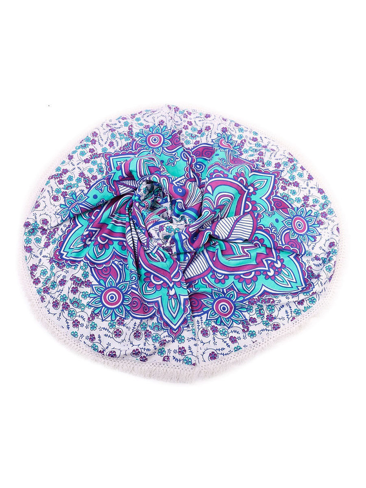 Скатерть, покрывало для пляжа Мандала, хлопок 100%, d = 190 см 184180