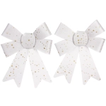 Бант на ёлку «Волшебство» (набор 2 шт) 13*17 см, Золото