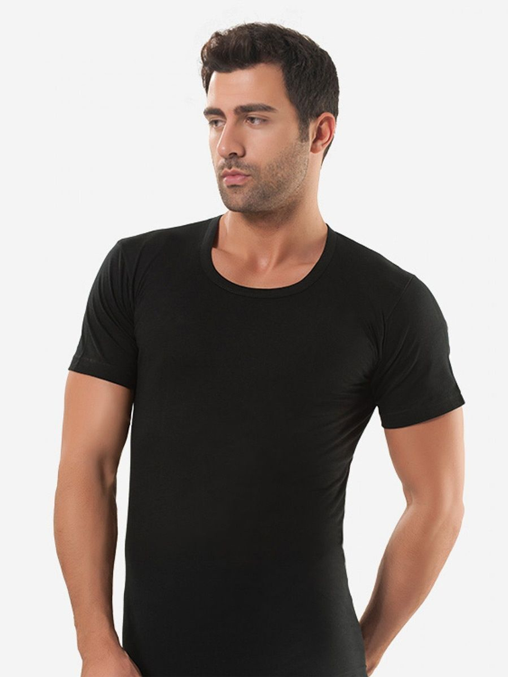 [m]Футболка мужская(О) В1011 ЧЕРНАЯ