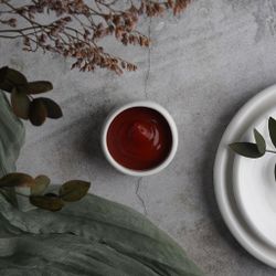 Соусник 35 мл d 5,3 см h3,5/3 см круглый белый фарфор P.L. Proff Cuisine [20]