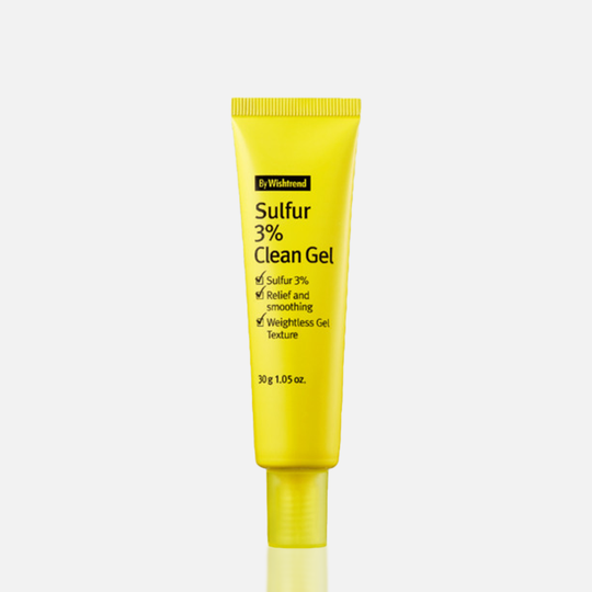 Средство точечное против акне с серой By Wishtrend Sulfur 3% clean gel