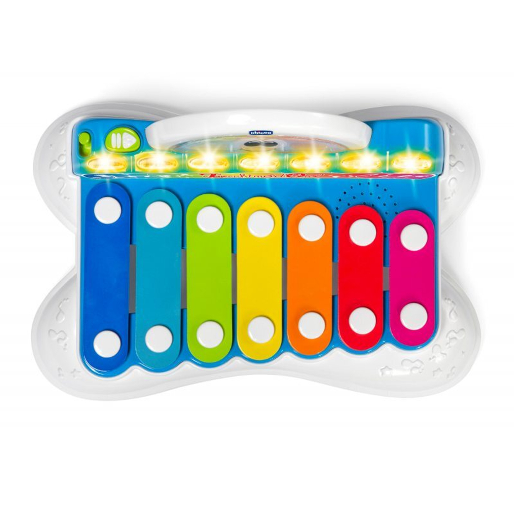 Chicco - Ксилофон Rainbow Cymbals 3 в 1 со светом и звуком 98191