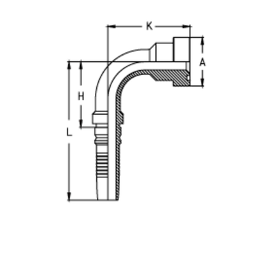 Фитинг DN 25 SFS CAT 1 47.6 (90) Interlock