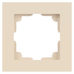 Рамка для розеток и выключателей Intro Accent 6-501-02 на 1 пост, СУ, слоновая кость