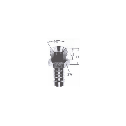 Фитинг DN 10 DKM (Ш) 18x1.5 для промрукавов COHLINE