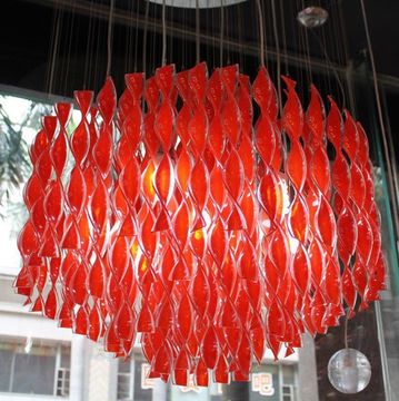replica Verner Panton spiral pendant  red