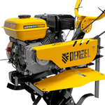 Мотоблок DPT-270SB, 7 л.с., ремен.сцеп, фрез 3х4, ШОМ, без колес, передачи 2В/1Н Denzel