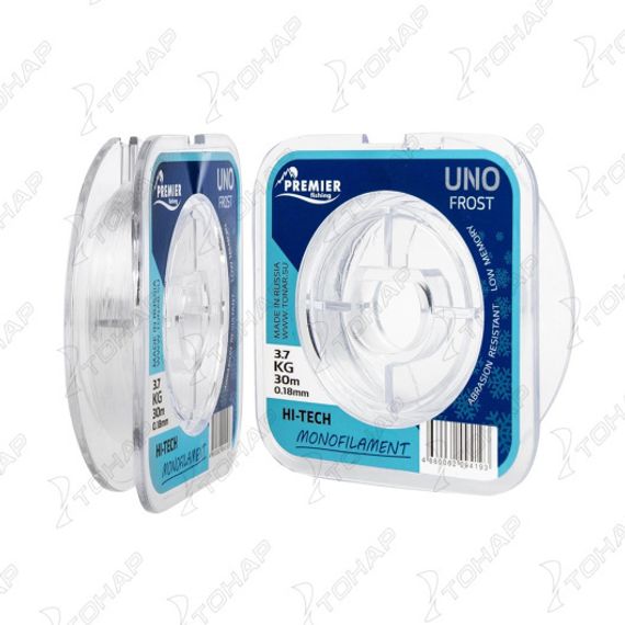 Леска UNO FROST 0,18mm/30m Clear Nylon PREMIER fishing (PR-UF-T-018-30)