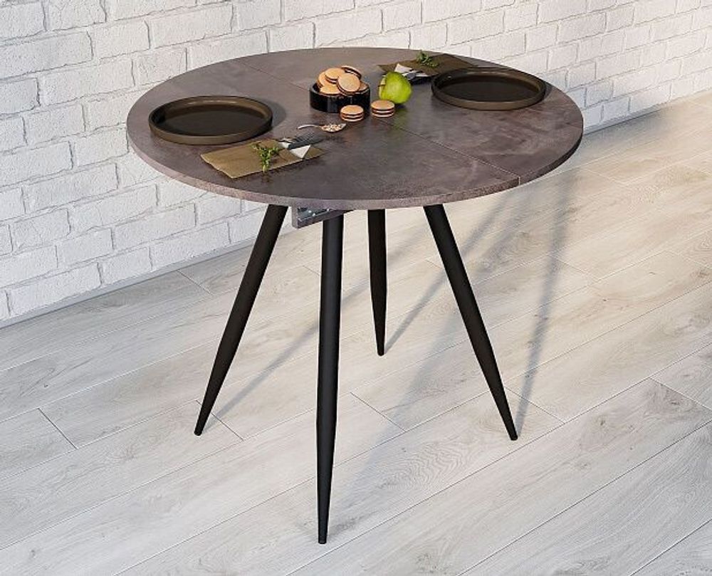 Стол обеденный Элип (конус) каркас чёрный