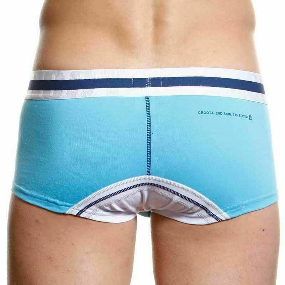 Мужские трусы хипсы голубые Croota Midpoint Hipster Blue CR00047