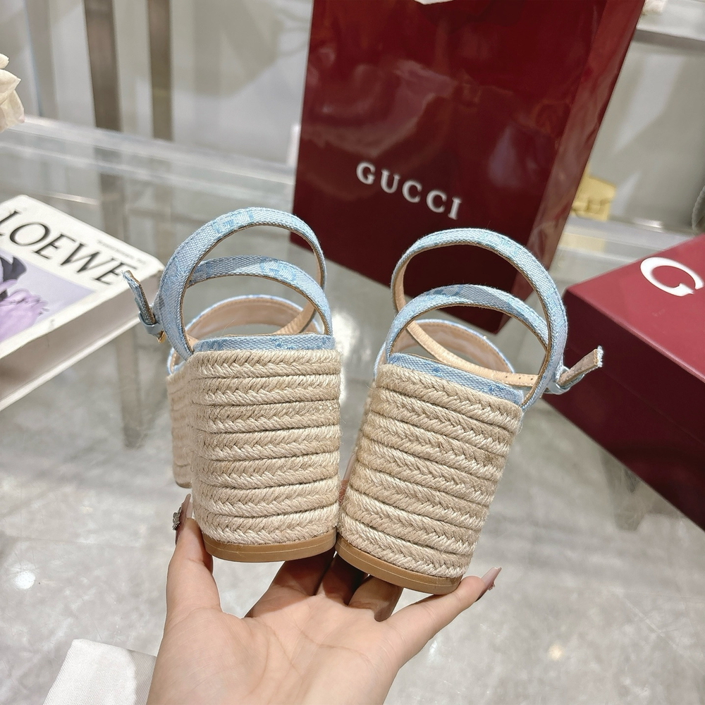 Gucci Horsebit Flatform Sandal