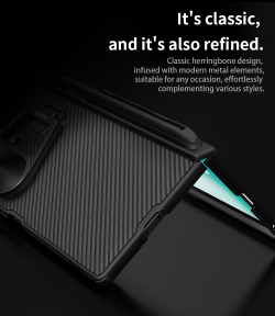 Чехол от Nillkin на Samsung Galaxy Fold 7, серия CamShield Prop (версия с металлической откидной крышкой и стилусом)