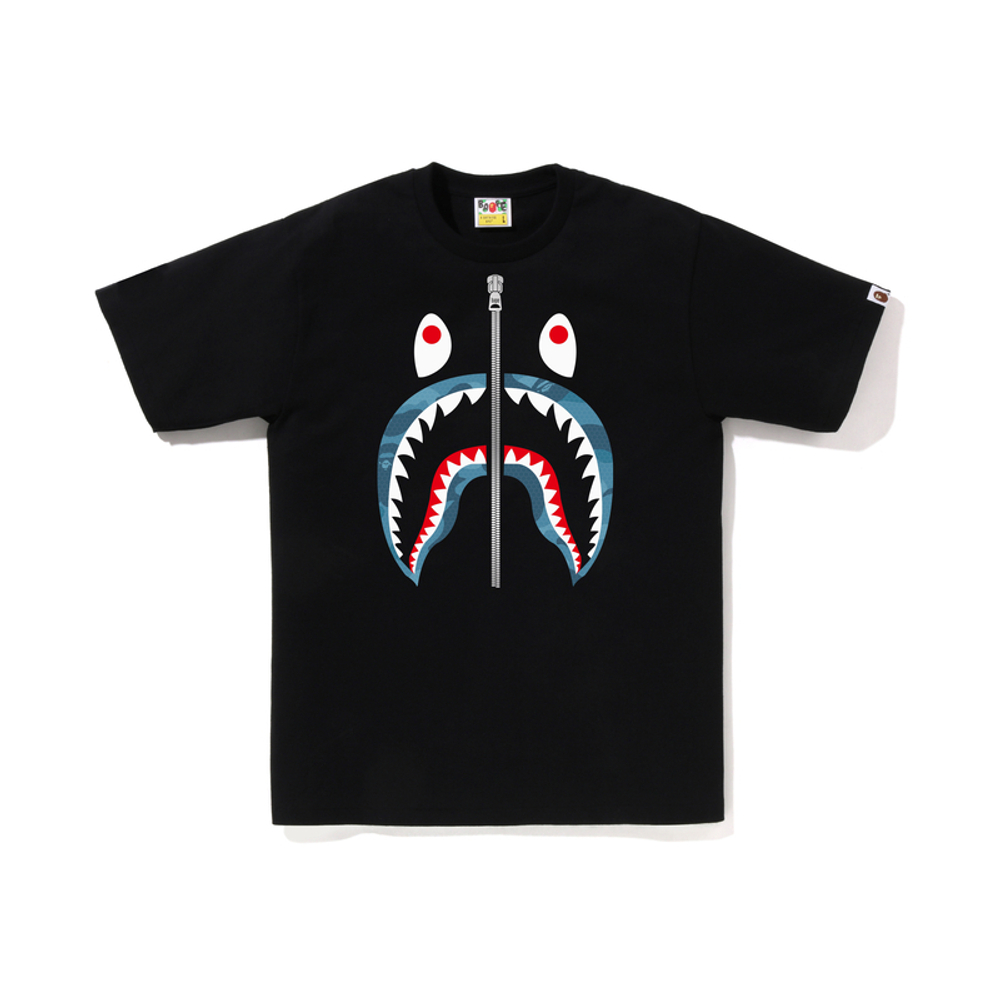 A Bathing Ape Color Camo Shark Tee