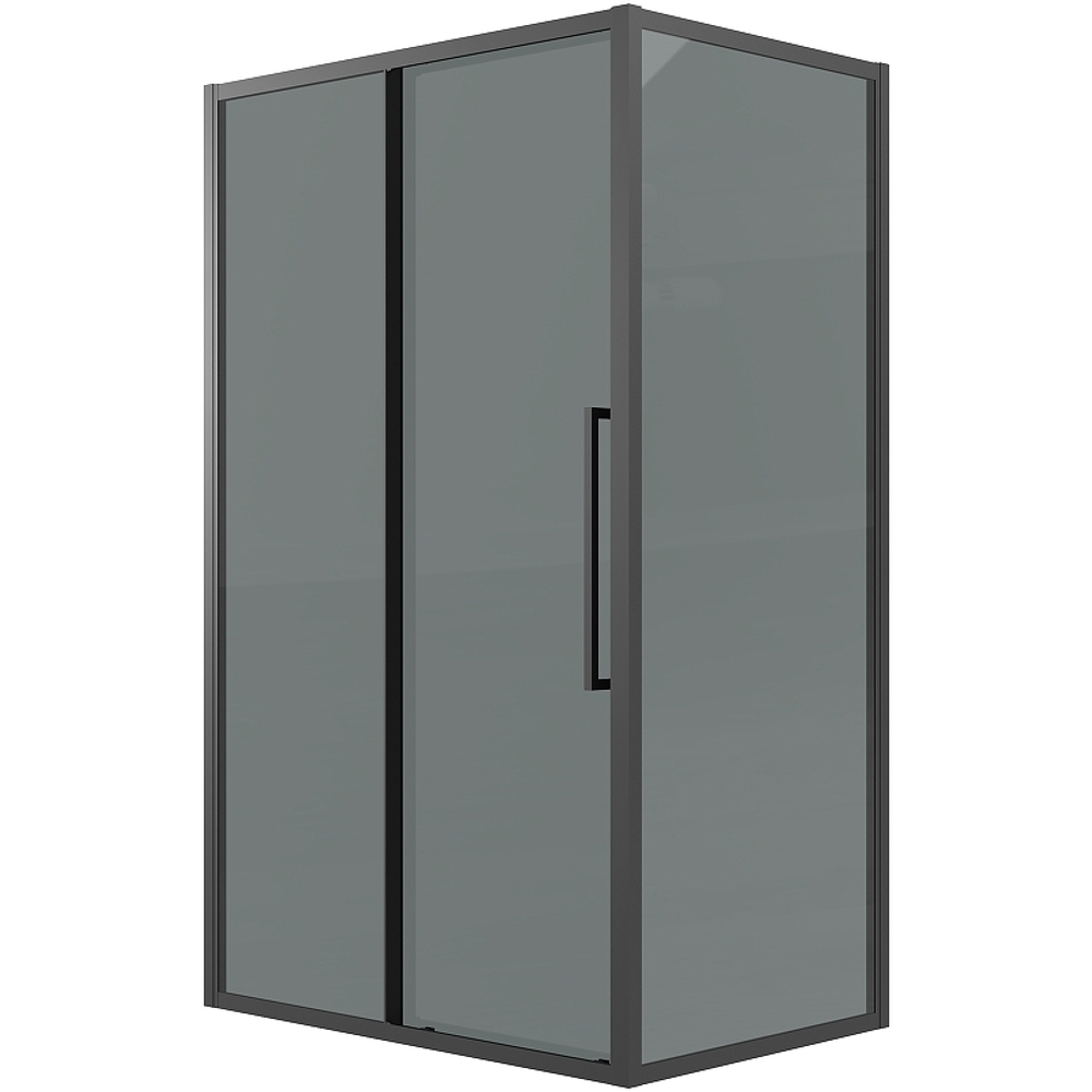 Душевой уголок Grossman Cosmo 100х80 120.K33.02.1080.21.10 профиль Черный матовый стекло тонированное