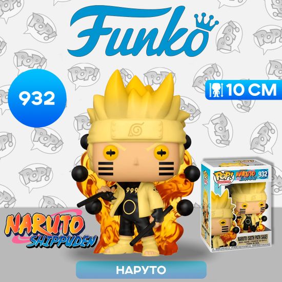 Фигурка Funko POP! Animation Naruto Shippuden Naruto Six Path Sage (932) 49801 / Фигурка Фанко ПОП! по мотивам аниме "Наруто", Наруто Режим Мудреца Шести Путей