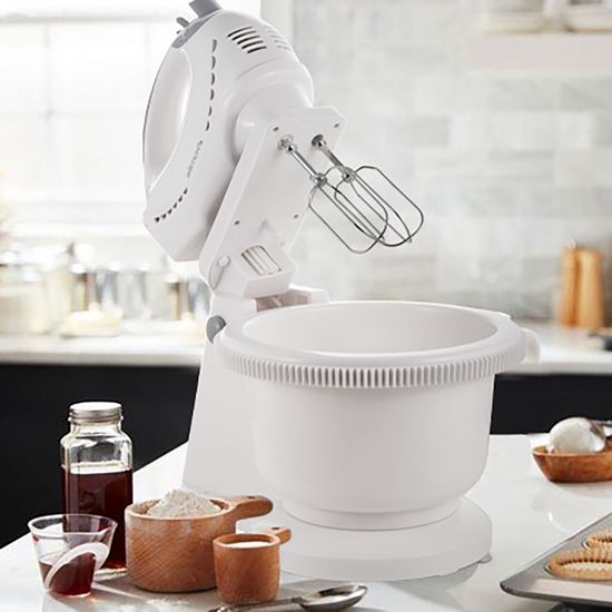 Миксер электрический с вращающейся чашей Kamille KM 6753