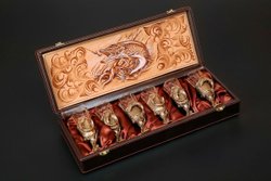 Набор лафитников «Рыбалка Трофеи" 6 шт. в подарочном футляре с художественным оформление