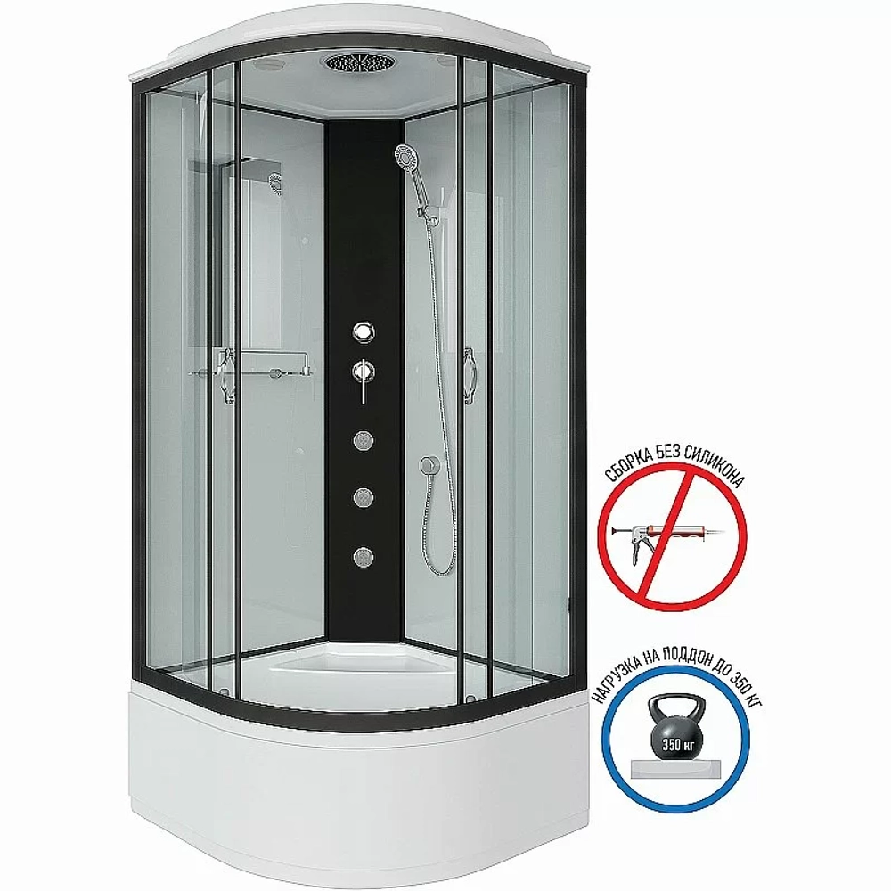 Душевая кабина Niagara Classic 67091414G 100x100 с гидромассажем
