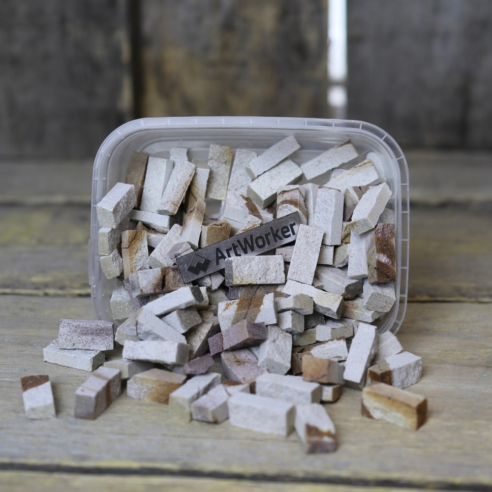 Натуральный камень колотый на модуль для мозаики