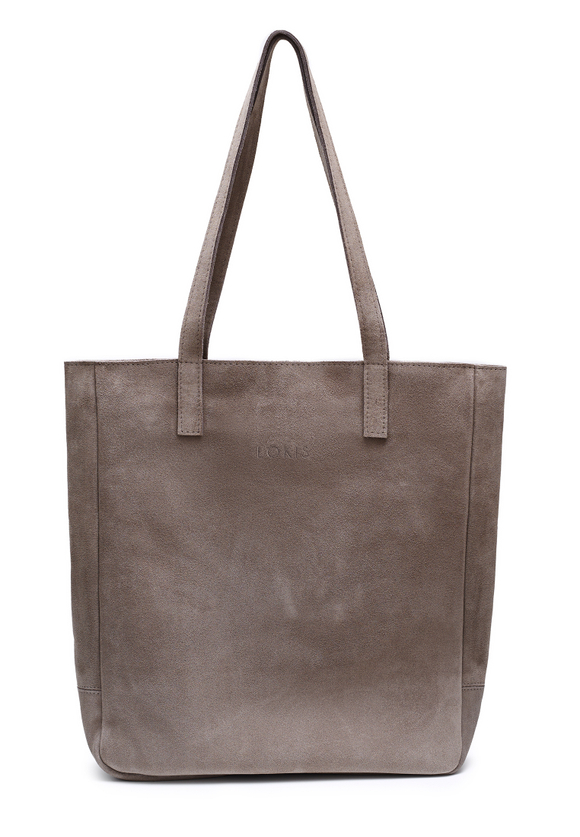 сумка шоппер капучино замша