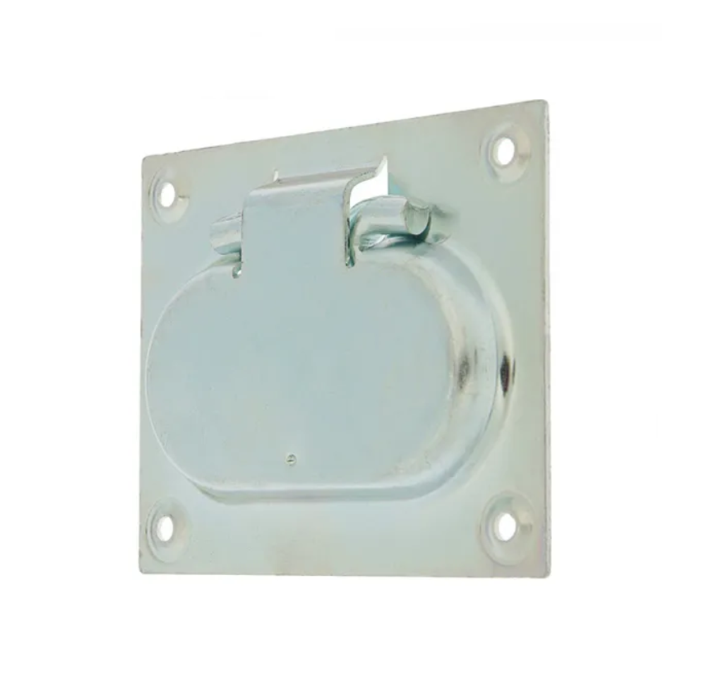 РУЧКА ОТКИДНАЯ МЕТАЛЛИСТ 100х80 (СКРЫТАЯ) ЦИНК