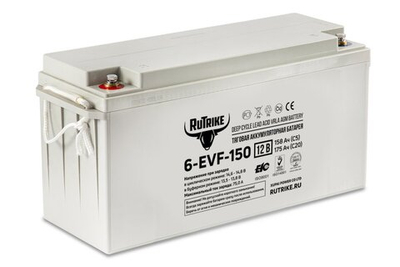 Тяговая аккумуляторная батарея RuTrike 6-EVF-150 (12V150A/H C3)