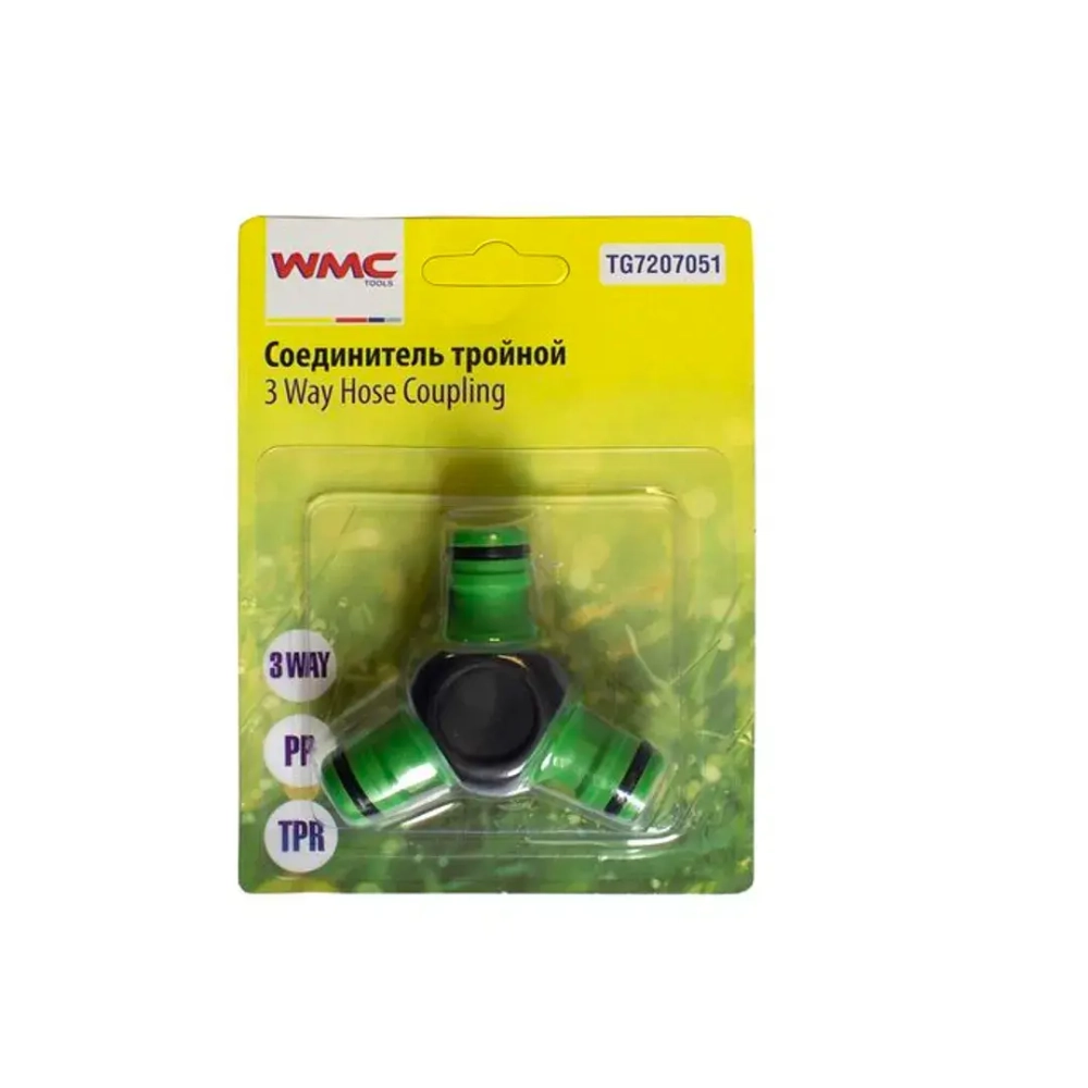 Фитинг Y-образный для шлангов 16мм, в блистере WMC TOOLS WMC-TG7207051