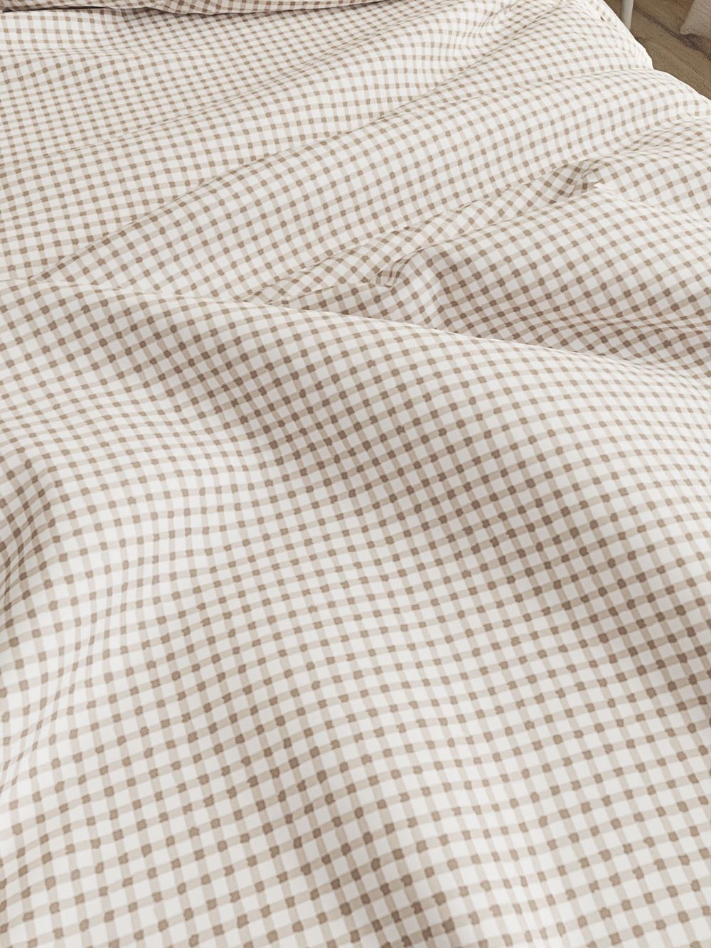 Комплект наволочек 2шт Сказка "Бежевая клеточка" 50х70 см