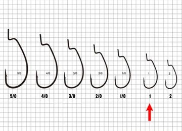 Офсетный крючок с широким загибом