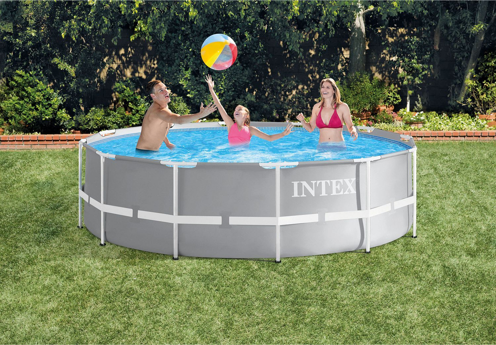 Бассейн каркасный Intex Prism Frame 8592 л/фильтр-насос 2006 л/ч/лестница