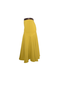 Юбка "Годе" горчичная 31-16 FW