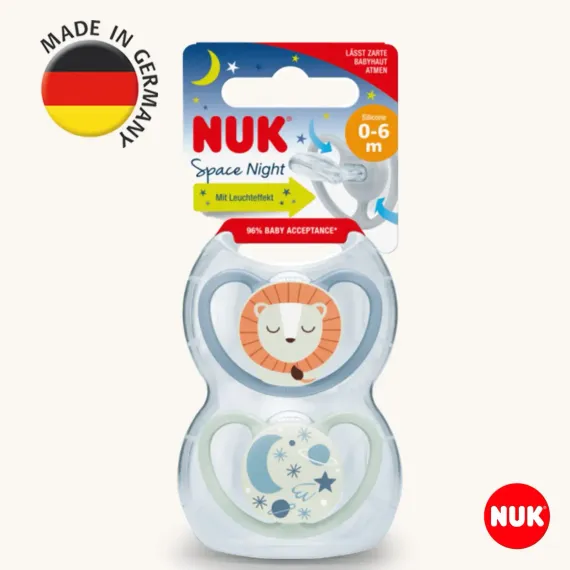Пустышка Nuk силикон ортодонтическая 2 шт.