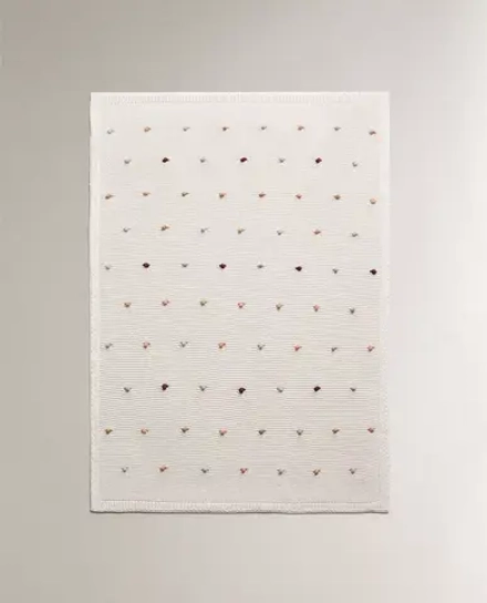 ZARA HOME ДЕТСКИЙ ТРИКОТАЖНЫЙ ПЛЕД, РАЗНОЦВЕТНЫЙ