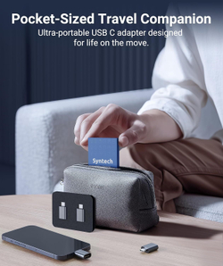 Syntech USB-C к USB 3.0 адаптер (2 шт., Space Grey) Переходник для подключения USB-A устройств к Thunderbolt 4/3 и USB-C портам