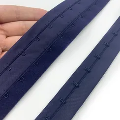 Крючки на ленте двухрядные темно-синие (цв. 061), Arta-F