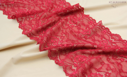 Эластичное кружево, ОПТ, темно-красный, 20,5 см (Арт.: EK-1005), м