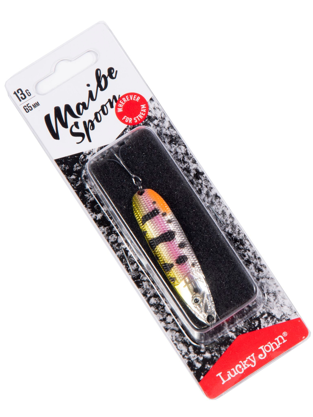 Блесна Lucky John Maibe Spoon 65 мм, 13 г, цвет 001